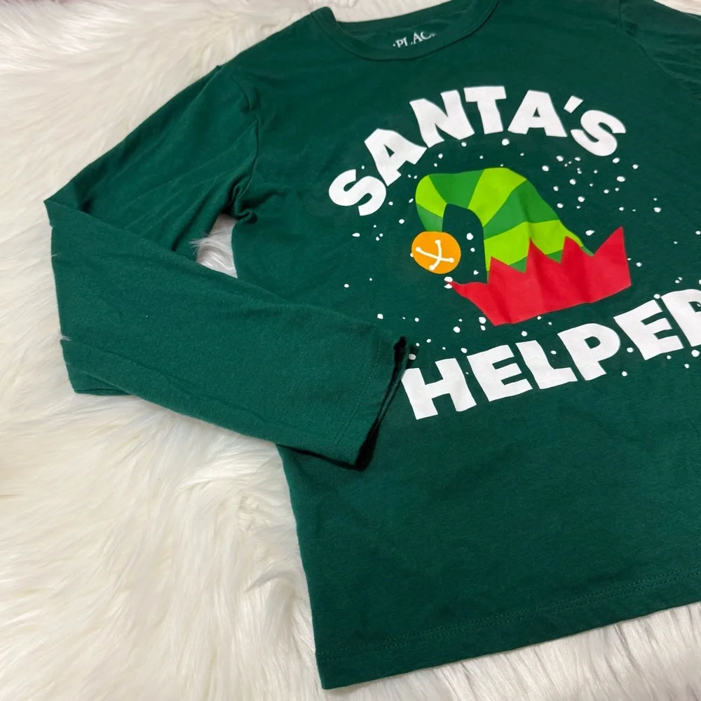 The Children’s Place Christmas Long Sleeve Shirt - Boys M (7/8)